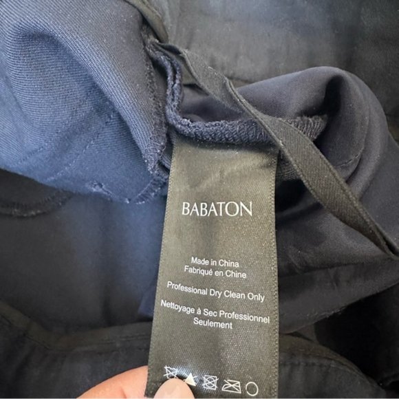 Aritzia Babaton Navy Dustin wool crop pant Sz 6 - Picture 6 of 6